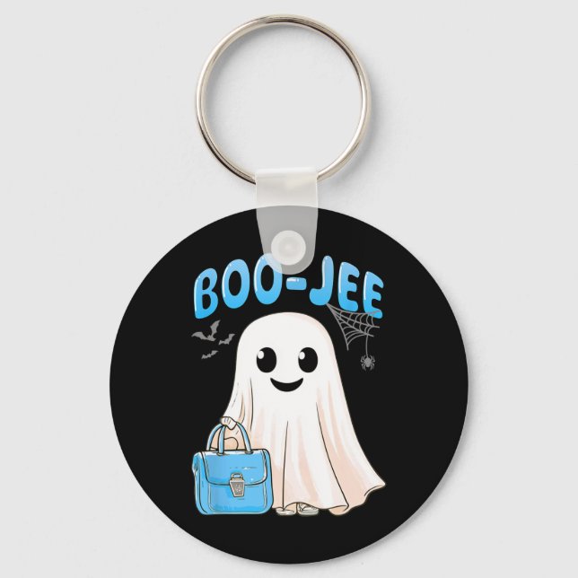 Chaveiro Boo-jee Ghost Boujee Halloween Truque Ou Tr (Frente)
