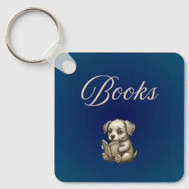 Chaveiro Book Lover Keychain Books the only therapy I need