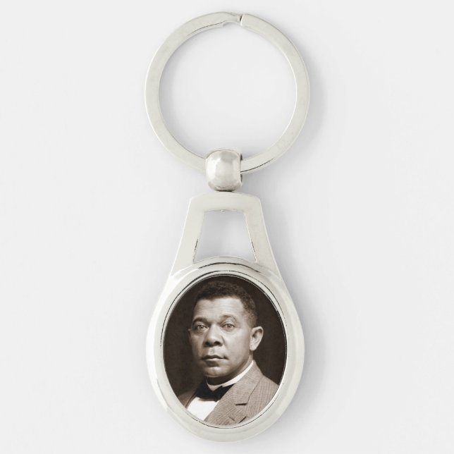 Chaveiro Booker Washington: Educador Afro-Americano (Frente)