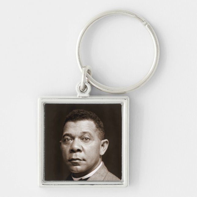 Chaveiro Booker Washington: Educador Afro-Americano (Frente)