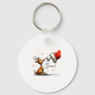 Chaveiro Boop Santa Fazendeiro Renas Engraçado Natal Presen