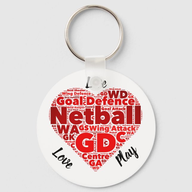 Chaveiro Boot Design GD Netball Inspiracional (Frente)