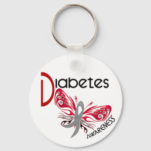 Chaveiro BORBOLETA 3 do diabetes