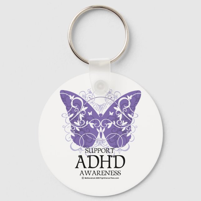 Chaveiro Borboleta ADHD (Frente)