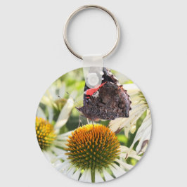 Chaveiro Borboleta Almirante na Flor