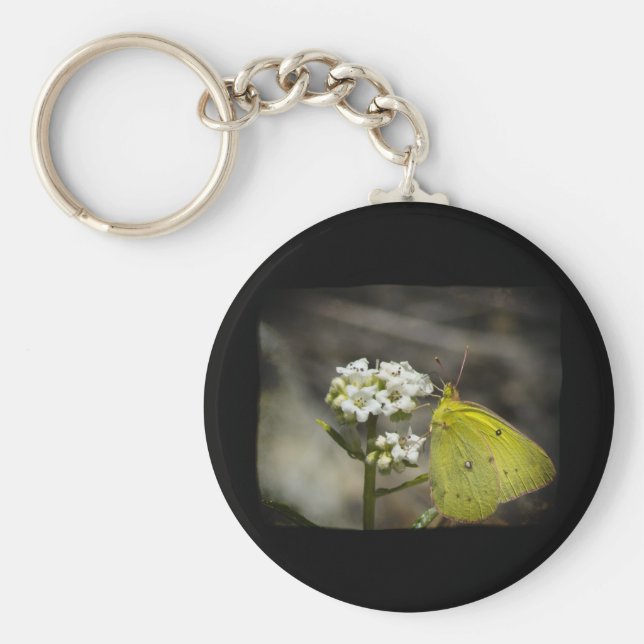 Chaveiro Borboleta Amarela (Frente)