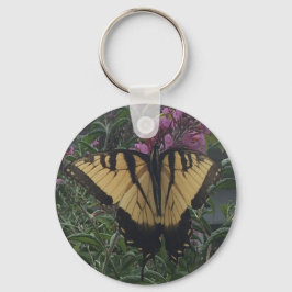 Chaveiro Borboleta Amarela e Preta Personalizada com Foto