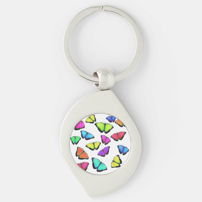 Chaveiro Borboleta-Arco-Íris (Frente)