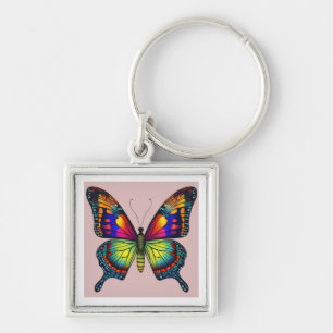 Chaveiro Borboleta arco-íris