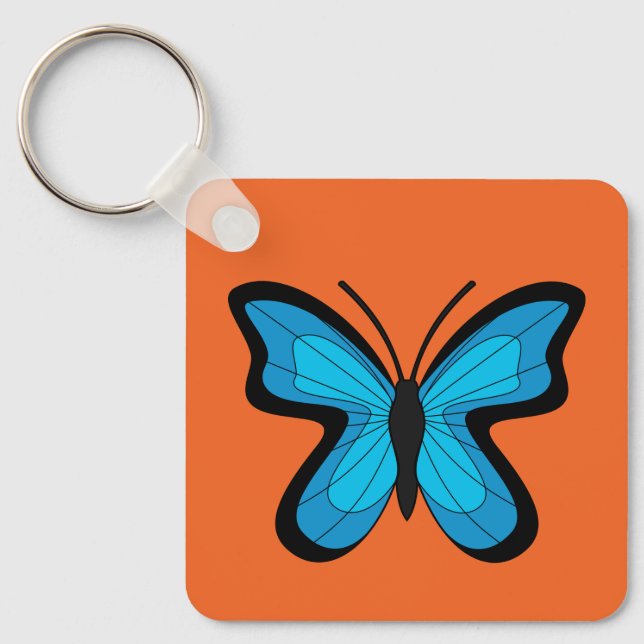 Chaveiro Borboleta Azul (Frente)