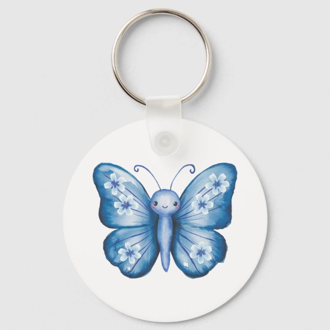 Chaveiro Borboleta Azul (Frente)