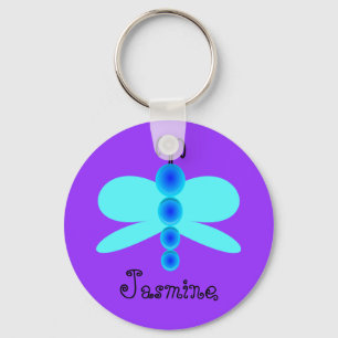 Chaveiro Borboleta azul bonito conhecida personalizada