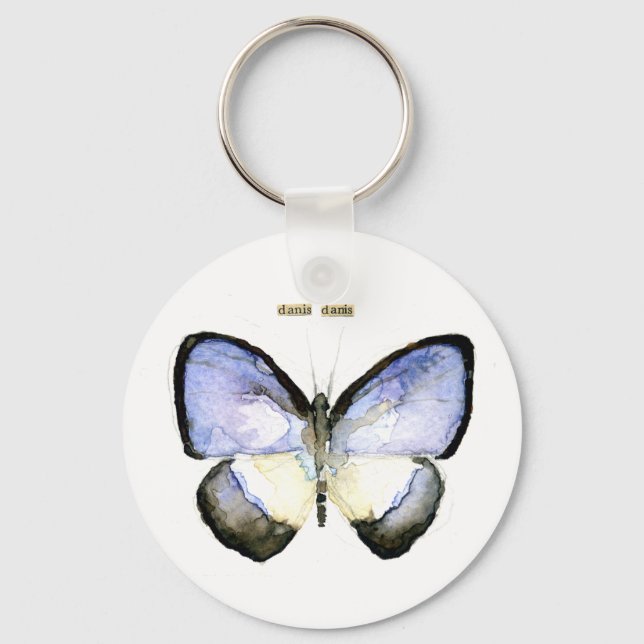 Chaveiro Borboleta: Azul Verde Bandido (Frente)