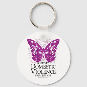 Chaveiro Borboleta da violência doméstica