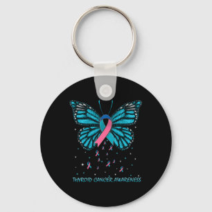 Chaveiro Borboleta de consciência do cancer