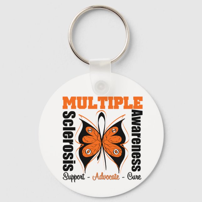 Chaveiro Borboleta de Sensibilização para a Esclerose Múlti (Frente)