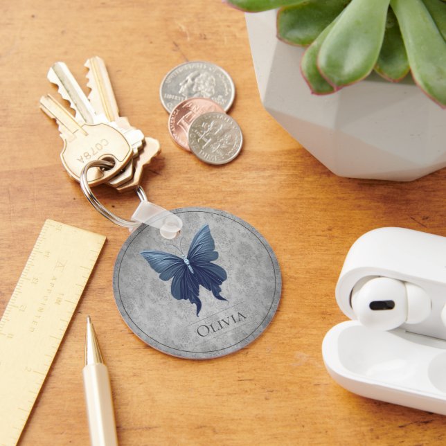 Chaveiro Borboleta-de-vidro azul (Mesa)