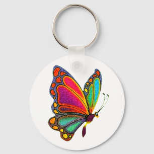 Chaveiro Borboleta do arco-íris