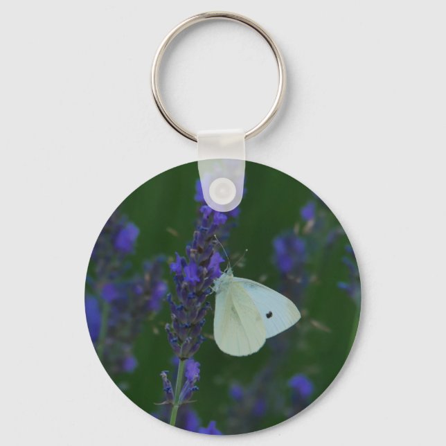 Chaveiro Borboleta em Pingente de Lavanda (Frente)