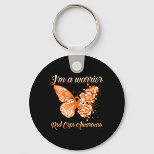 Chaveiro Borboleta Eu sou um guerreiro RSD Sensibilização C