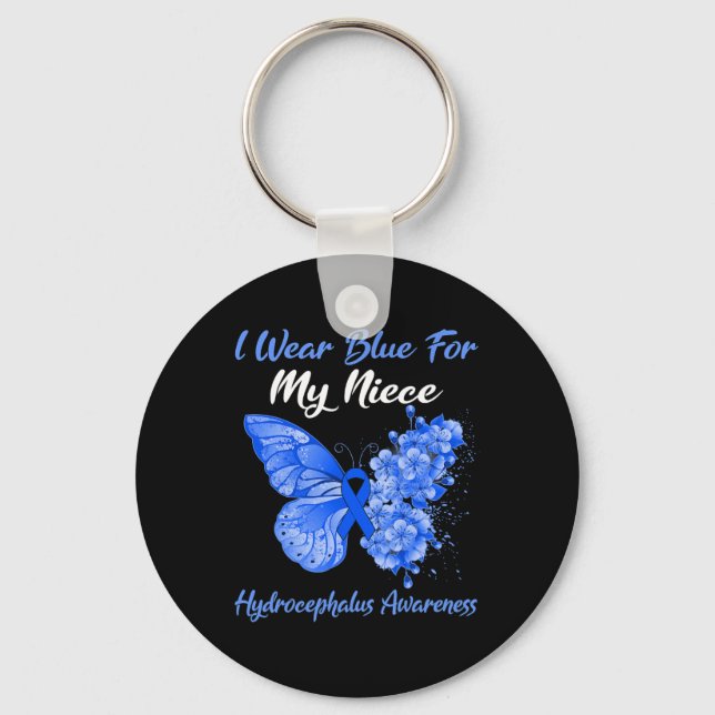 Chaveiro Borboleta Eu Visto Azul Para Minha sobrinha Hidroc (Frente)