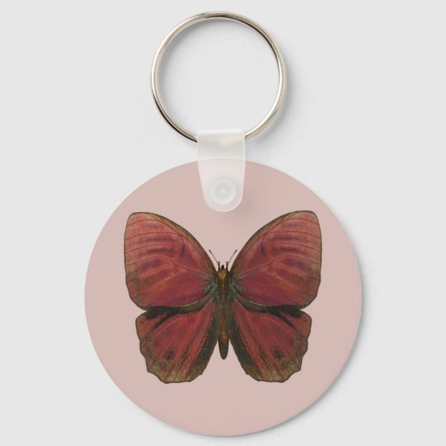Chaveiro Borboleta Galo Vermelho (Frente)
