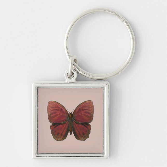 Chaveiro Borboleta Galo Vermelho (Frente)