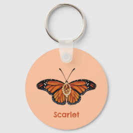 Chaveiro Borboleta Monarca da Citrina Personalizada em nove