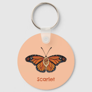 Chaveiro Borboleta Monarca da Citrina Personalizada em nove