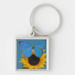 Chaveiro Borboleta no Girassol