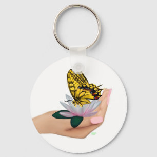 Chaveiro Borboleta no Lotus Bloom
