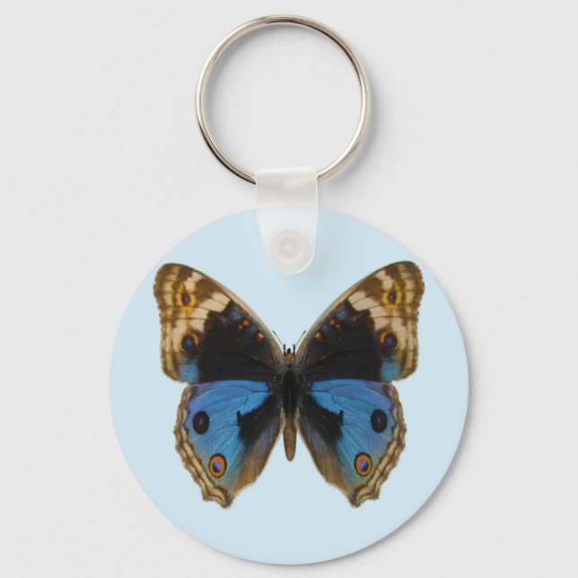 Chaveiro Borboleta Pansy Azul (Frente)