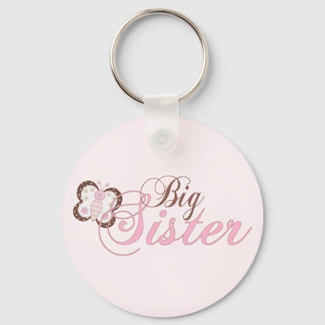 Chaveiro Borboleta Rosa 2 Irmã Maior (Frente)