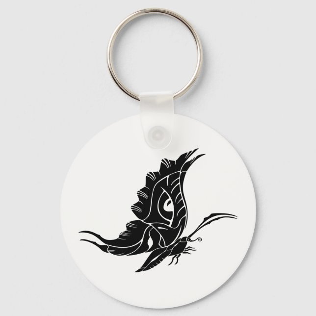 Chaveiro Borboleta Silhouette (Frente)