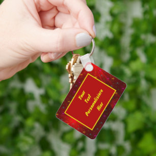 Chaveiro borboletas coloridas em vermelho