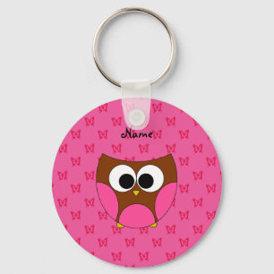 Chaveiro Borboletas conhecidas personalizadas do rosa da