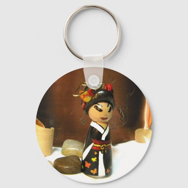 Chaveiro Borboletas de outono III (Frente)