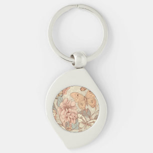 Chaveiro Borboletas e flores