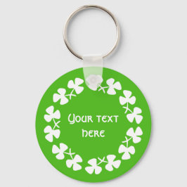 Chaveiro Borda de Camarões Brancos Adicionar Texto