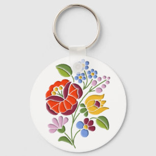 Chaveiro Bordado de Kalocsa - arte popular húngara