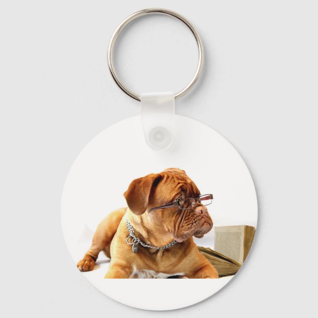 Chaveiro Bordeaux Mastiff, Mastiff francês Bordeauxdog Gift (Frente)