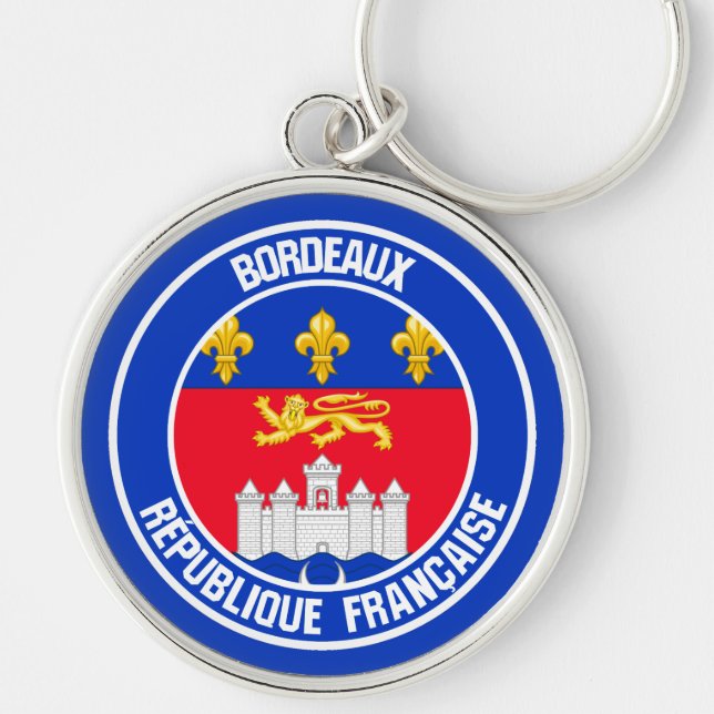 Chaveiro Bordeaux Round Emblem (Frente)