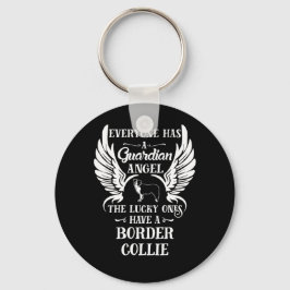 Chaveiro Border Collie Dog Guardian Angel