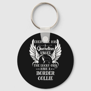 Chaveiro Border Collie Dog Guardian Angel