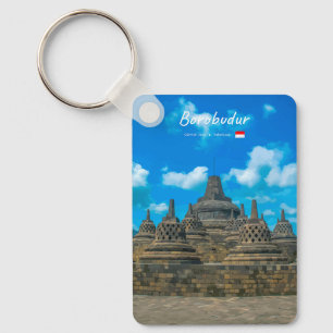 Chaveiro Borobudur, Indonésia - Templo Budista Antigo Cl
