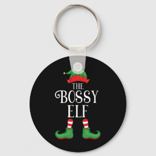 Chaveiro Bóssy Elf Matching Group Xmas Funny Family Christy
