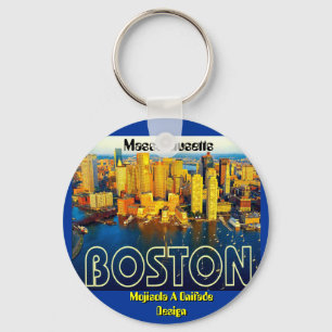 Chaveiro Boston 2, Massachusetts - personalizado