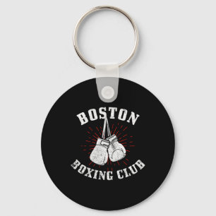 Chaveiro Boston Boxing Club aflige luvas de boxe Vintag