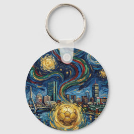 Chaveiro Boston Football Art 2026 Skyline Stadium Design