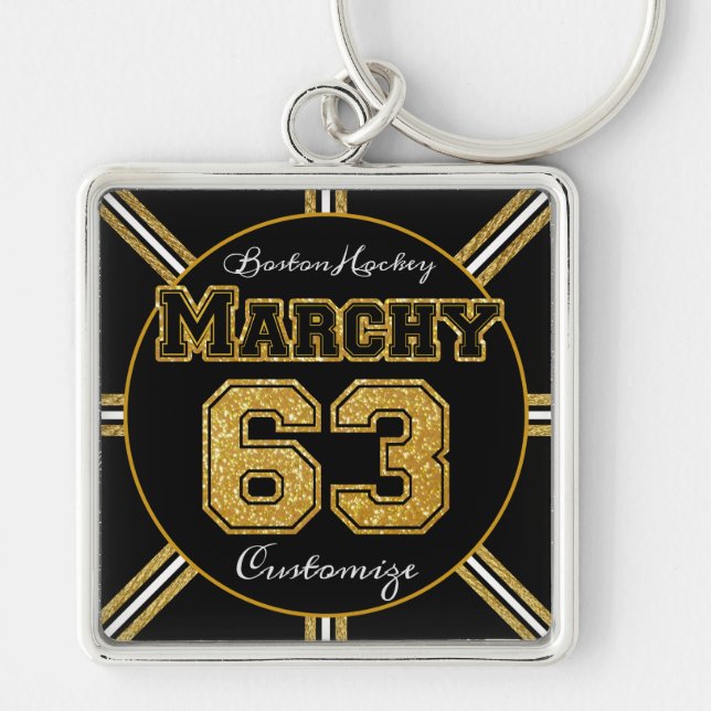 Chaveiro Boston Hockey Marchy 63 (Frente)